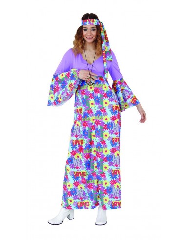 Hippie Love Flower Long Dress