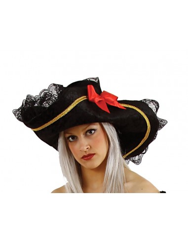 Μαύρο Γυναικείο Πειρατικό Καπέλο