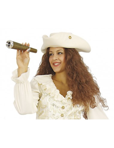 White Pirate Hat for Adults