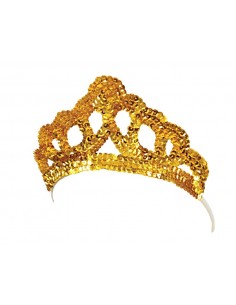 Gold Sequins Tiara